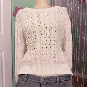 Timing Ivory Knit Sweater
